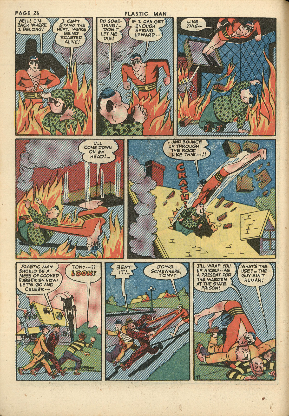 Read online Plastic Man (1943) comic -  Issue #2 - 28