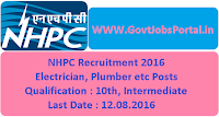 NHPC Recruitment 2016 