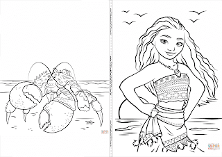 Moana: Libro para Colorear para Imprimir Gratis. Moana: Libro para Colorear para Imprimir Gratis.