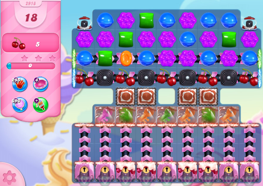 Candy Crush Saga level 2918 Candy Crush Saga level 2918