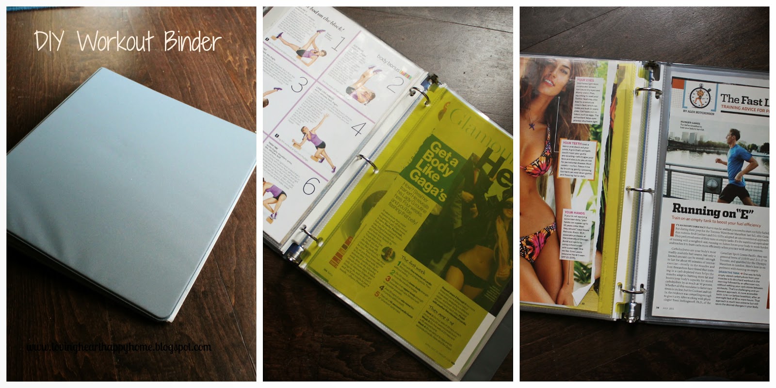 Inspiration and Motivation DIY Workout Binder