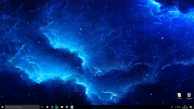 Galaxy is Magic in Blue Wallpaper Engine