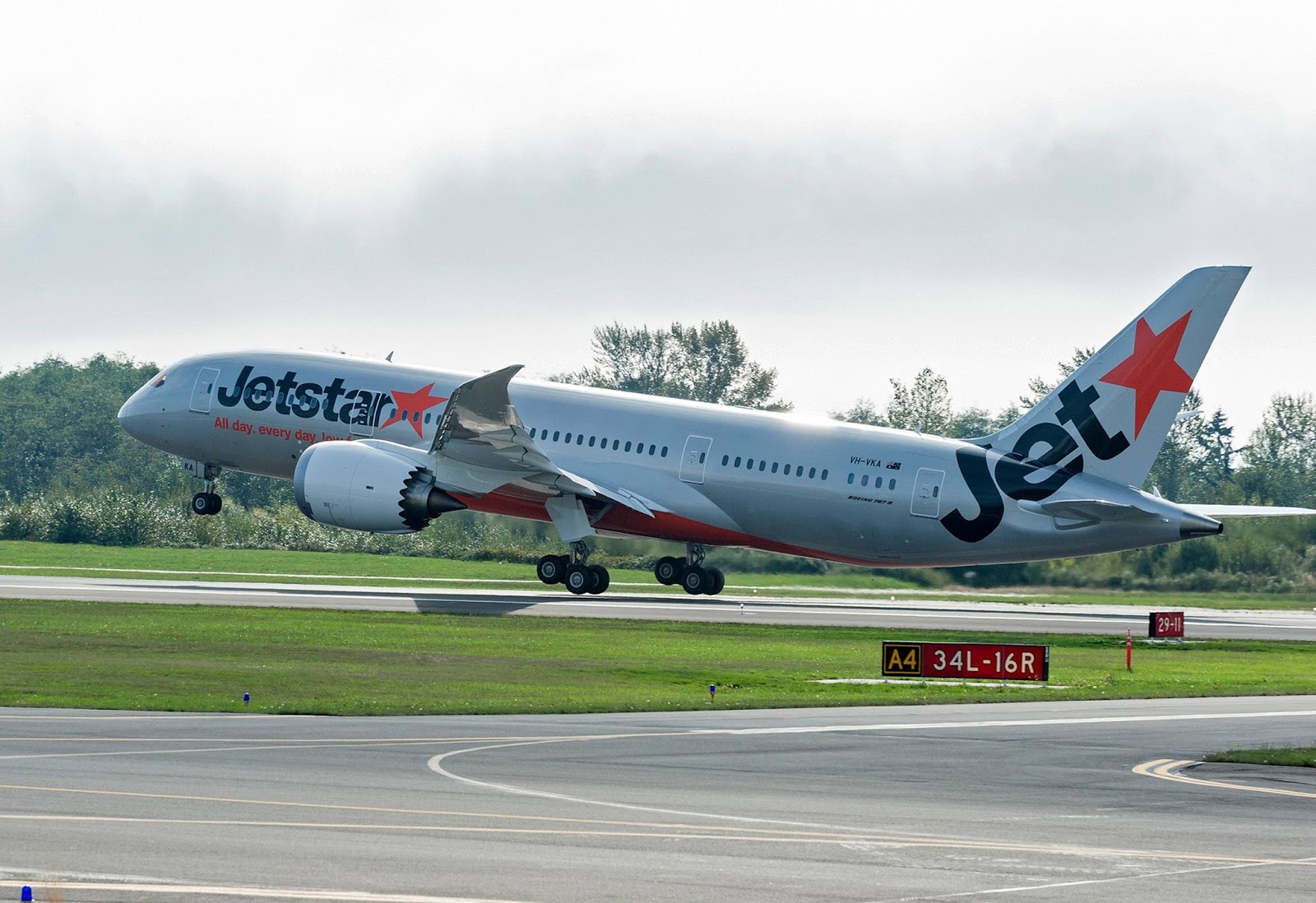 Jetstar Boeing 7878 Dreamliner Takeoff Aircraft Wallpaper 3927