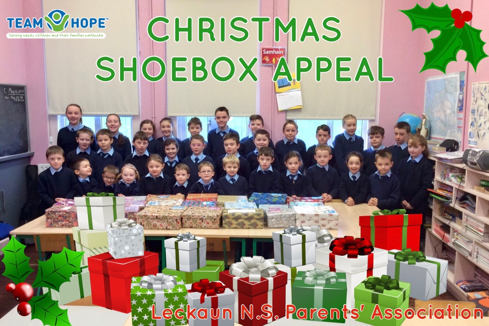 Leckaun National School Christmas Shoebox Appeal