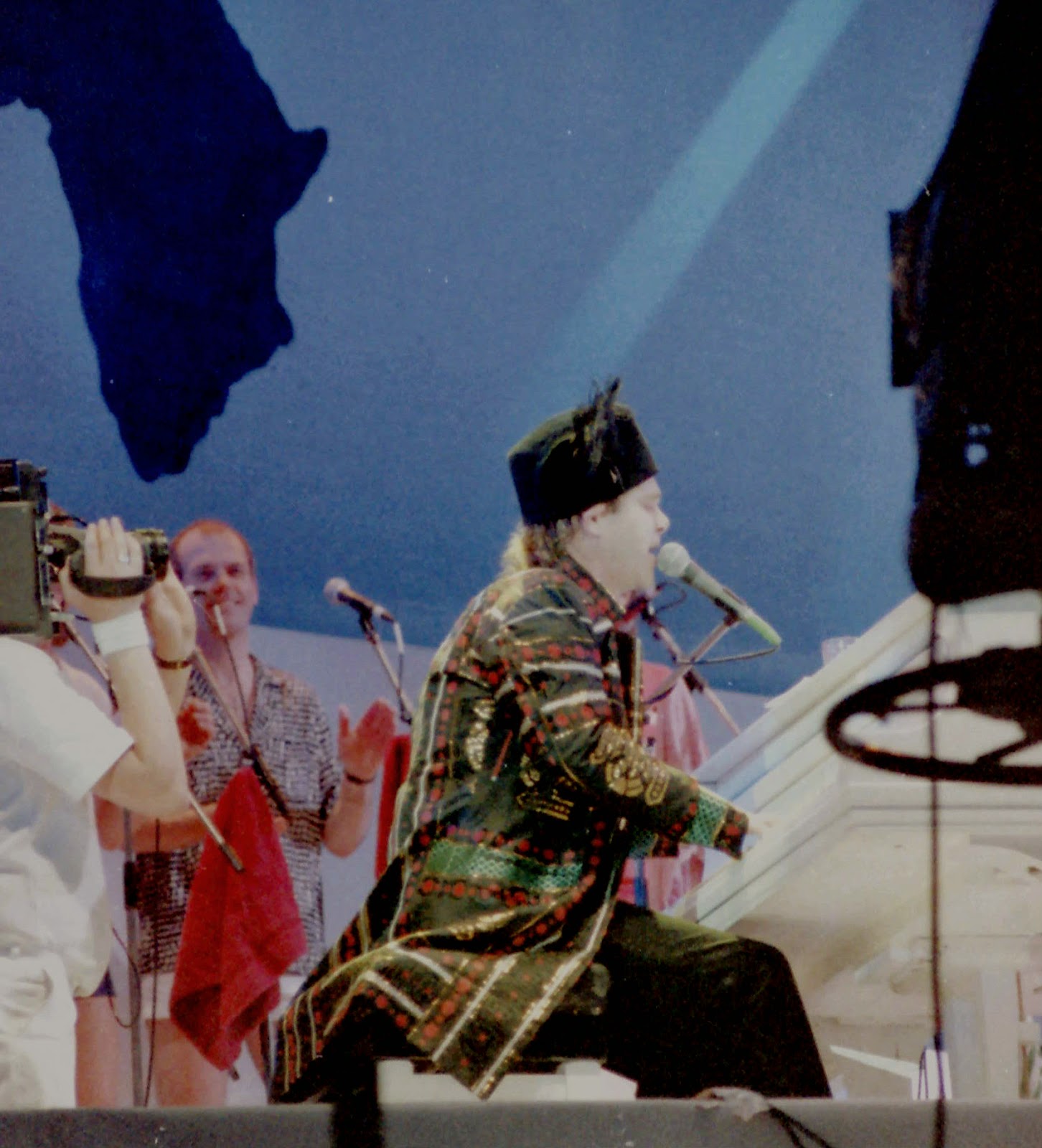 Seizoensgebonden Elton John Live Aid Wembleystadium Londen Engeland juli '85