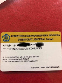 NPWP Perusahaan Topindo NPWP Perusahaan Topindo