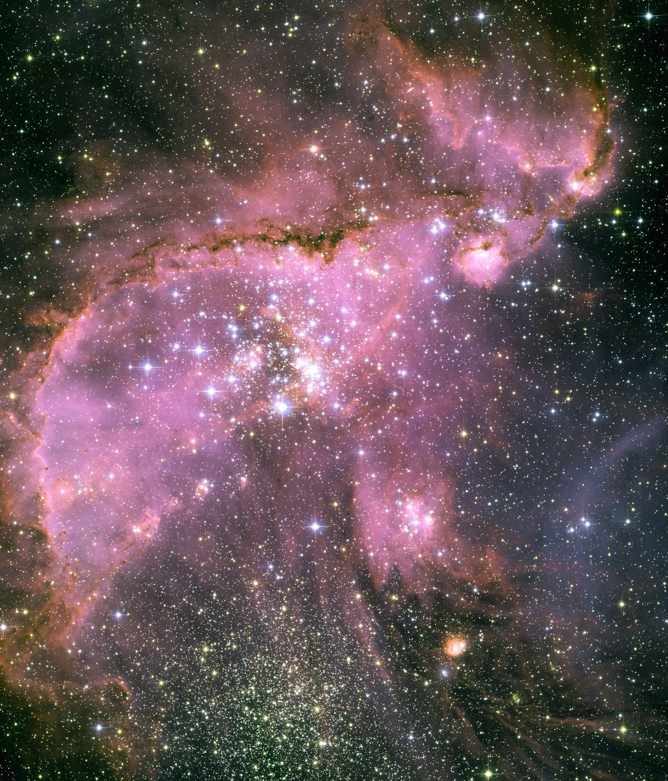Star cluster: NGC 346 - Hubble Space Telescope - Small Magellanic Cloud - Milky Way