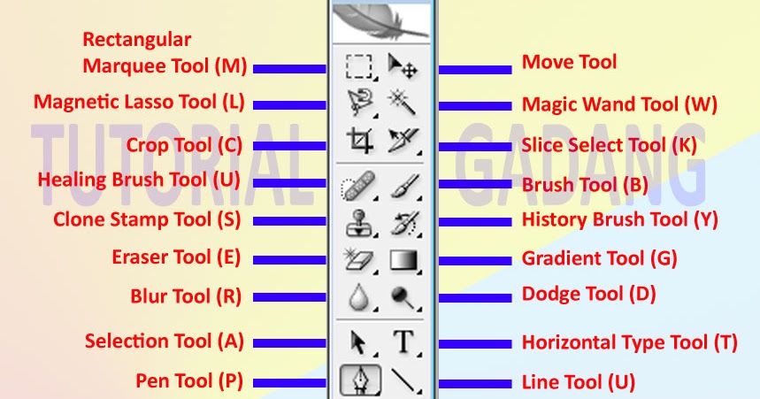 Tutorial Gadang Mengenal Fungsi Menu Toolbox Adobe Photoshop