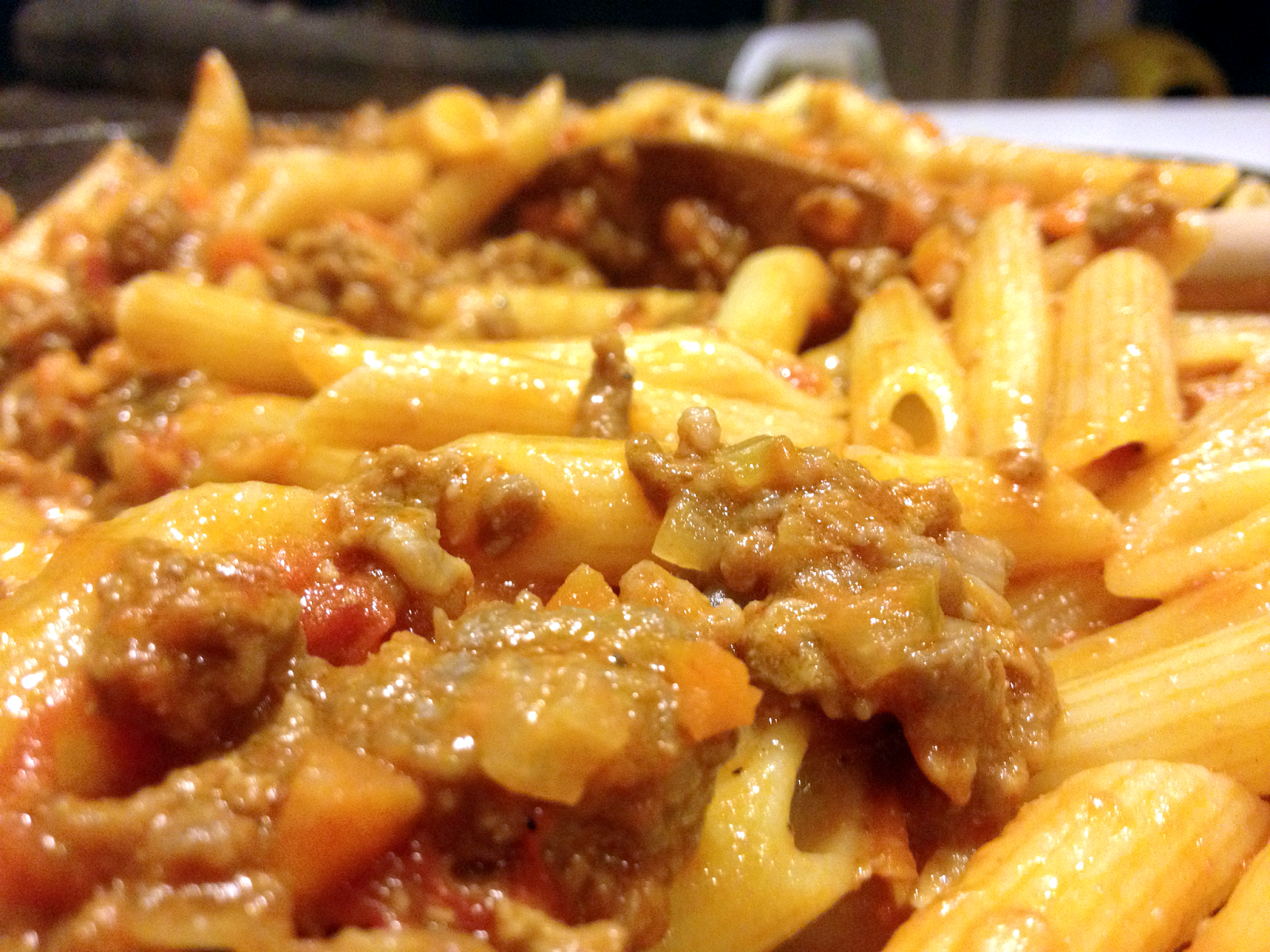 Tea with Jam and Bread: Recipe: Penne with Bolognese Sauce