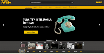 TRT Arşivini Yayınladığı internet Sayfası