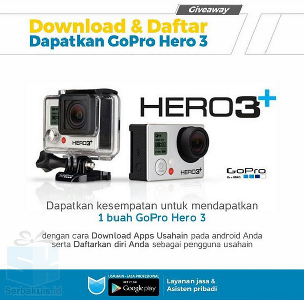 Kuis Download & Daftar Usahain Berhadiah GoPro Hero 3+ Kuis Download & Daftar Usahain Berhadiah GoPro Hero 3+