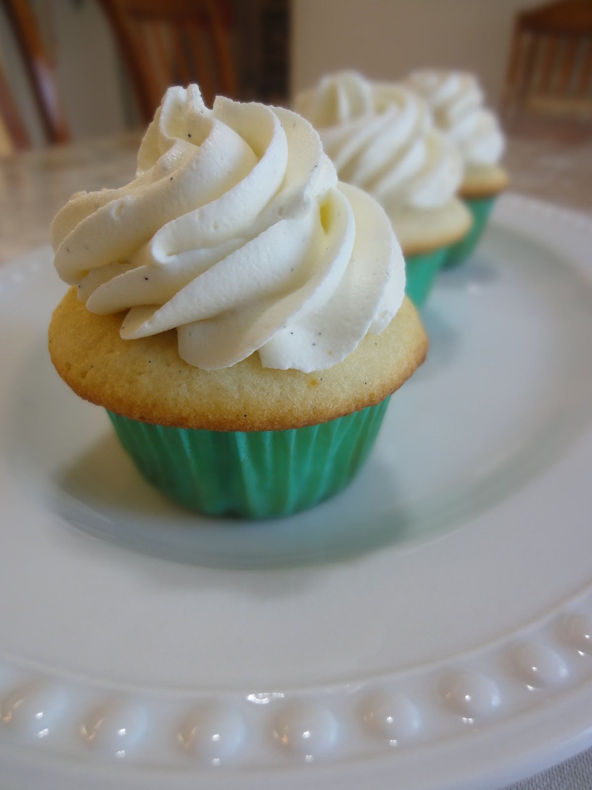 Blog as you Bake Vanilla Bean Cupcakes