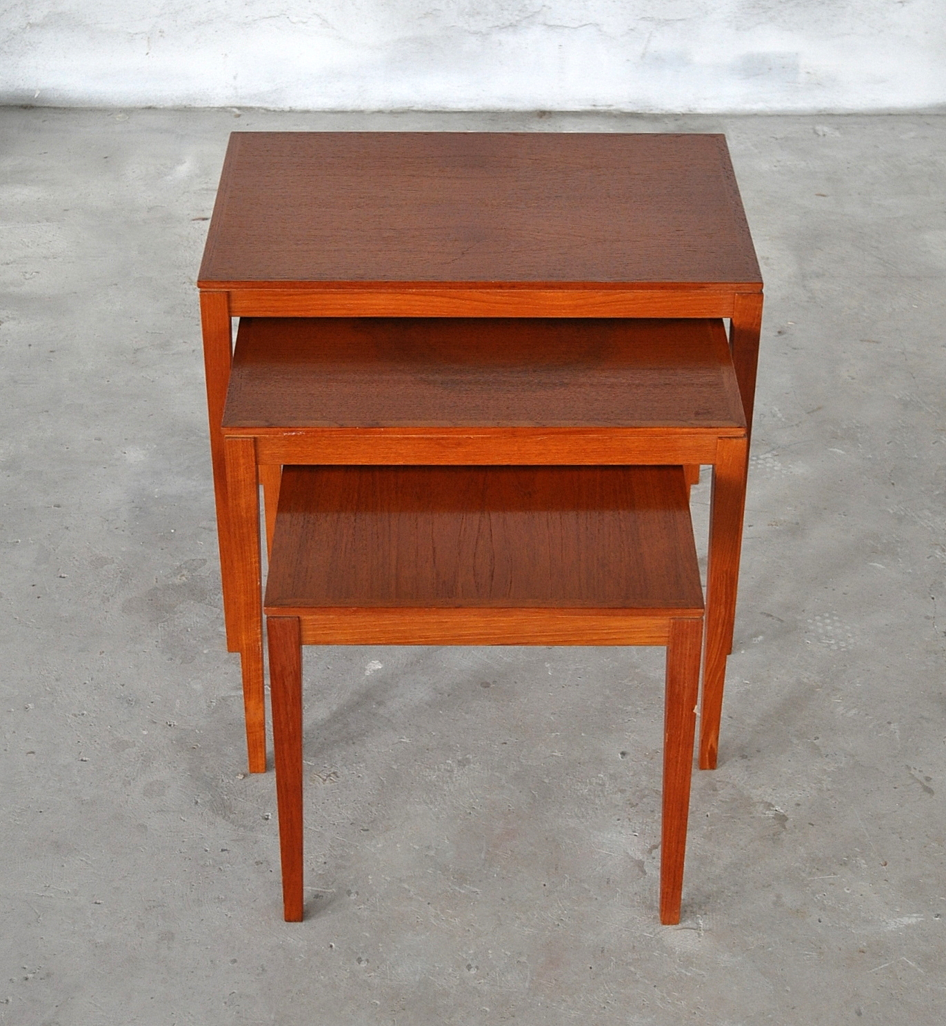 SELECT MODERN: Danish Modern Teak Nesting Tables & Side Table