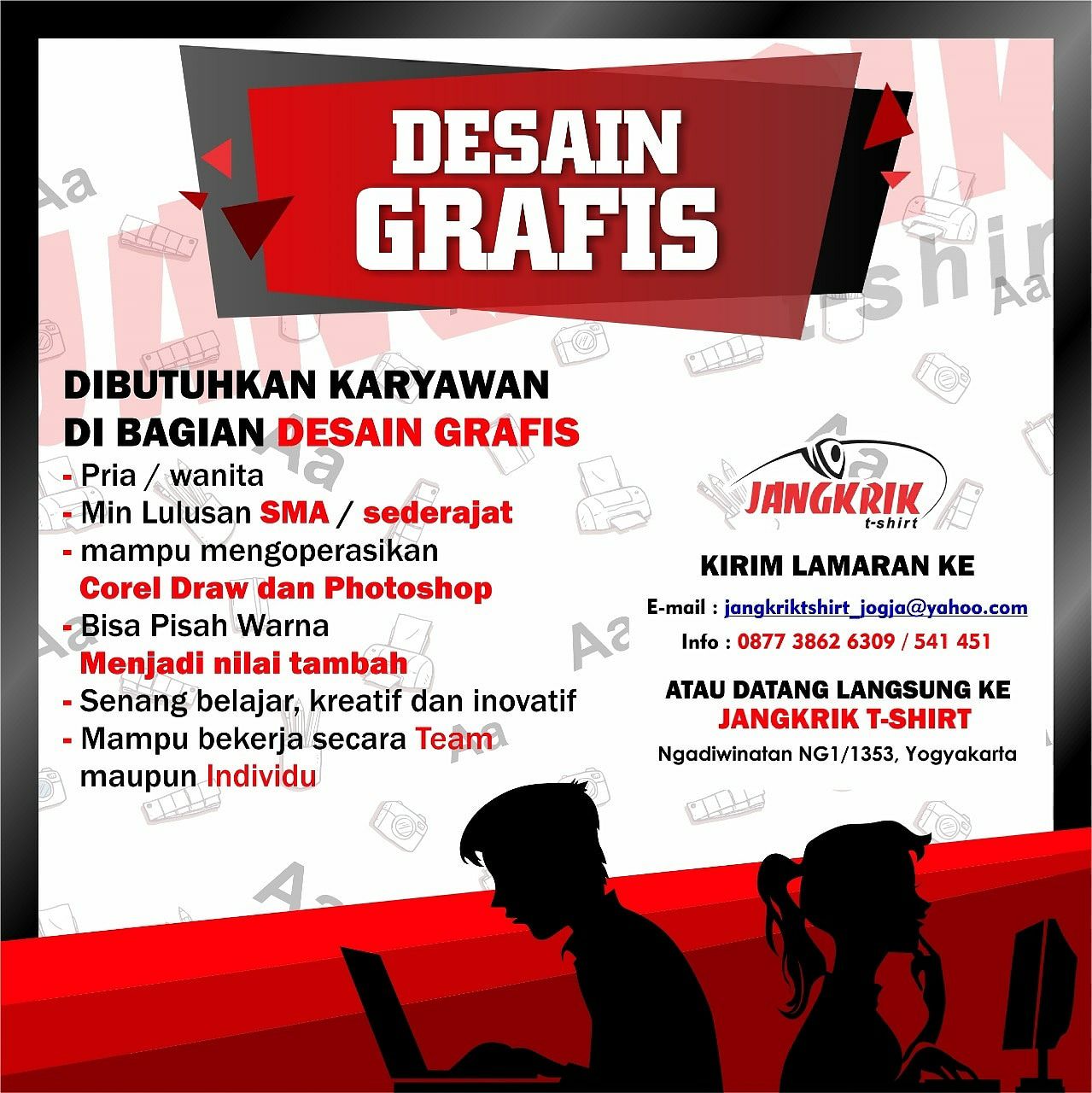 Ini Blognya Jangkrik T Shirt Lho Lowongan Kerja Designer Grafis