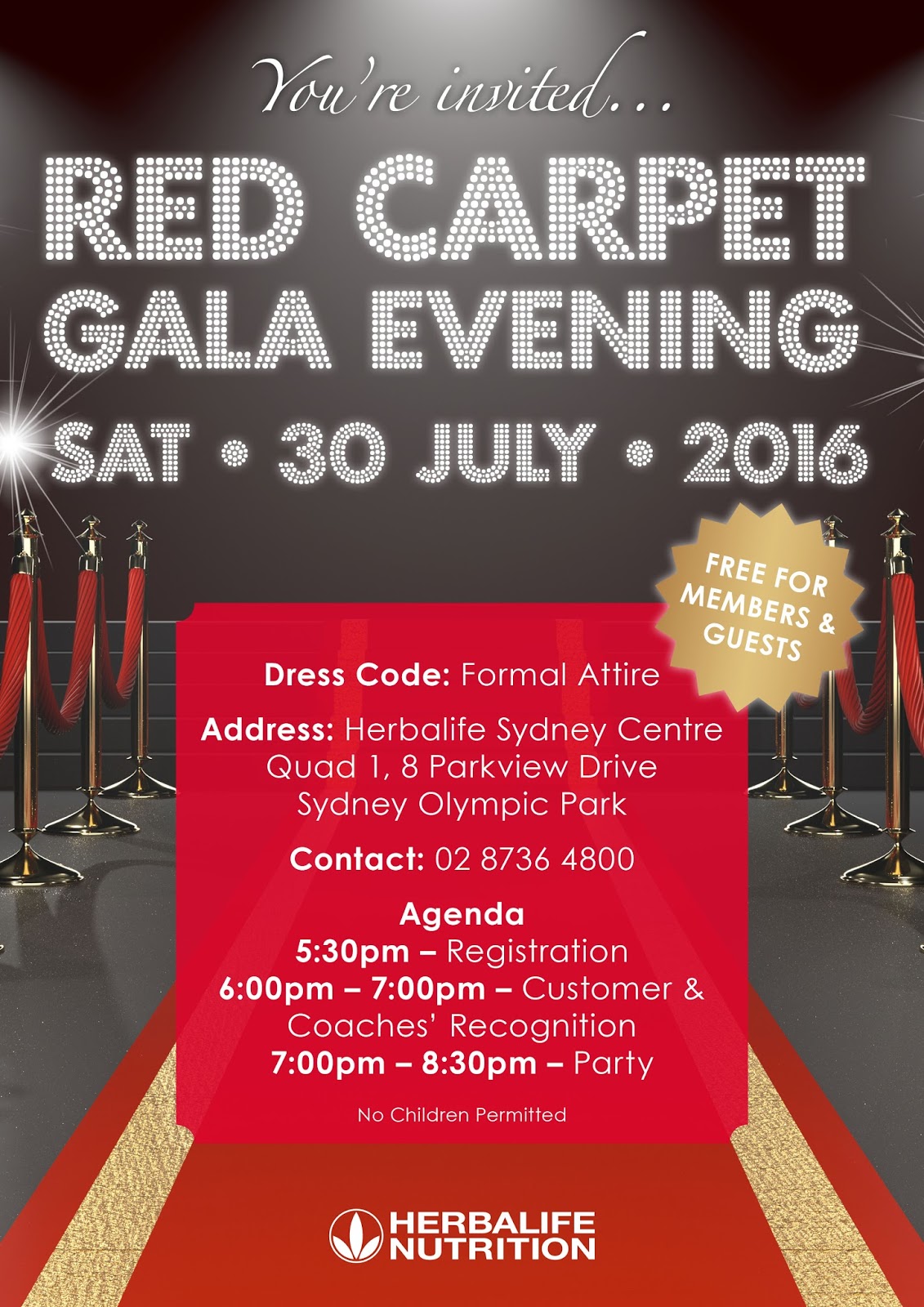 NSW SUCCESS TRAINING SYSTEM You're invited to the Red Carpet Gala Evening