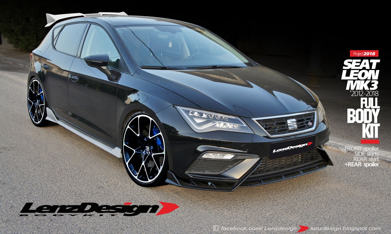 Seat Leon Mk3 5F Lenzdesign Bodykit & Spoilers 2012 2013 2014 2015 2016