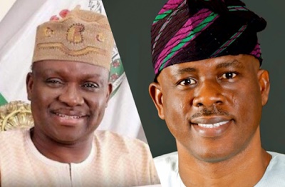 Video shows how Obanikoro loaded plane with N1.29billion for Gov. Fayose 1 fayose%2Band%2Bobanikoro%2B