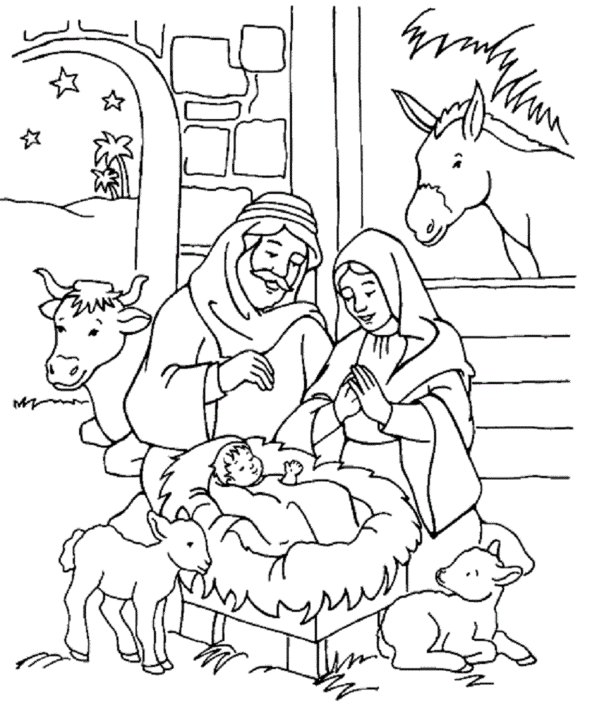 Nativity Coloring Pages 9