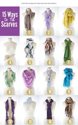 Hailey's Helpful Hints : Fashion 101: Creative ways to tie a scarf