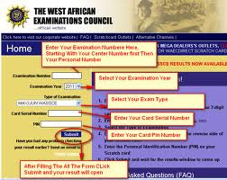 2012 waec result online