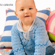Saco de Bebé tejido a Crochet Saco de Bebé tejido a Crochet