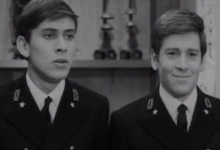 Morandi (right) in one of his earliest TV dramas, in 1966