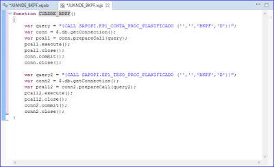 How to scheduling XS Job to call stored procedures