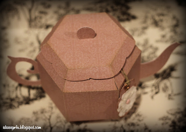 3D Paper Tea Pot | Silhouette File by ilovedoingallthingscrafty.com