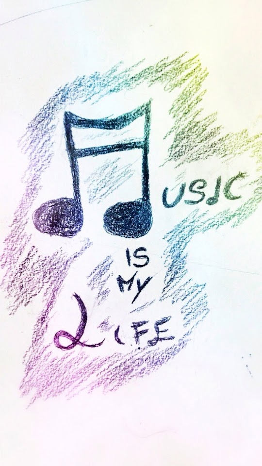   Hand Painted Music Is My Life   Android Best Wallpaper