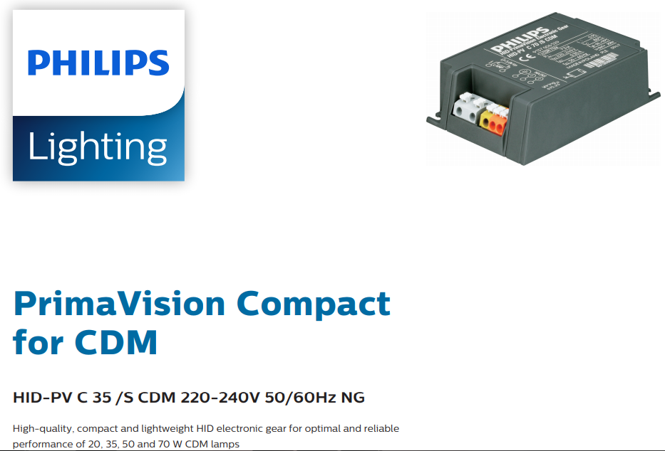 PHILIPS HID-PV E 35 /I CDM 220-240V 913700680666 - Foto 11