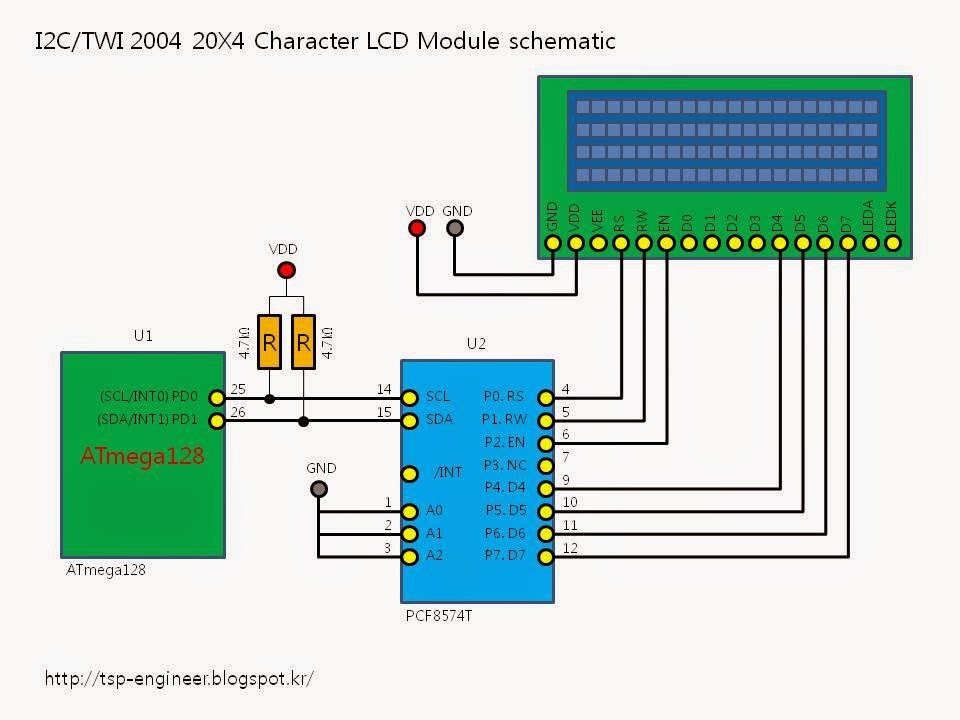 Lcd i2c схема