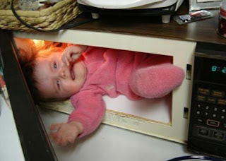 baby in a microwave