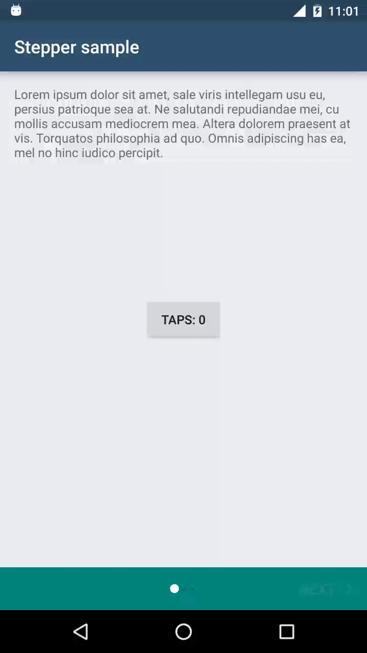 Android Material Stepper Library Tutorial and Source Code Viral