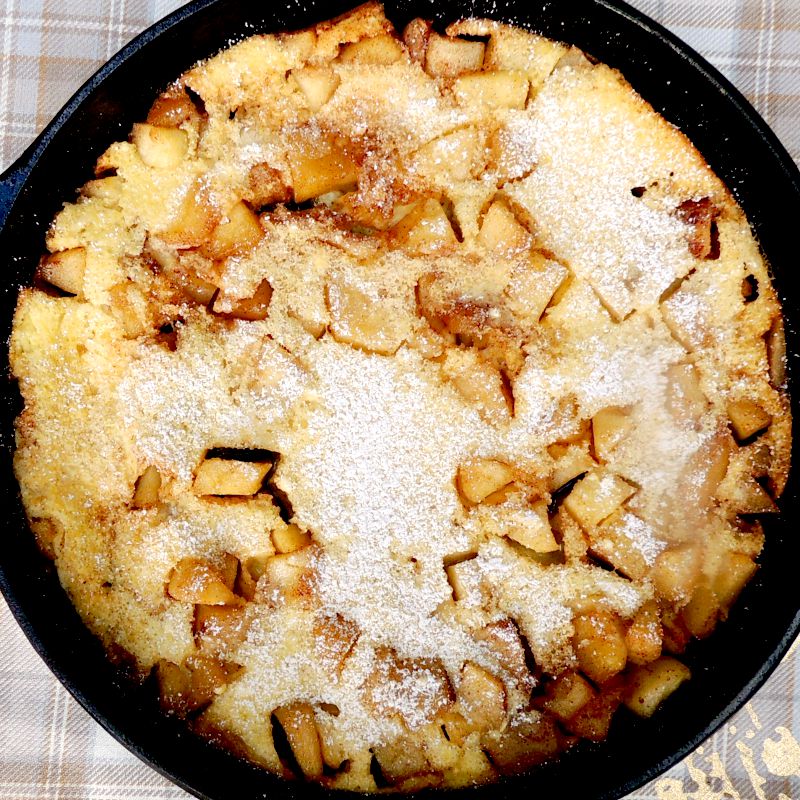 Oven Baked Dutch Apple Pancake Bobbi's Kozy Kitchen