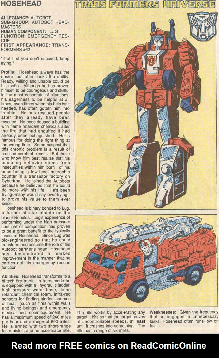 Read online The Transformers (1984) comic -  Issue #62 - 20