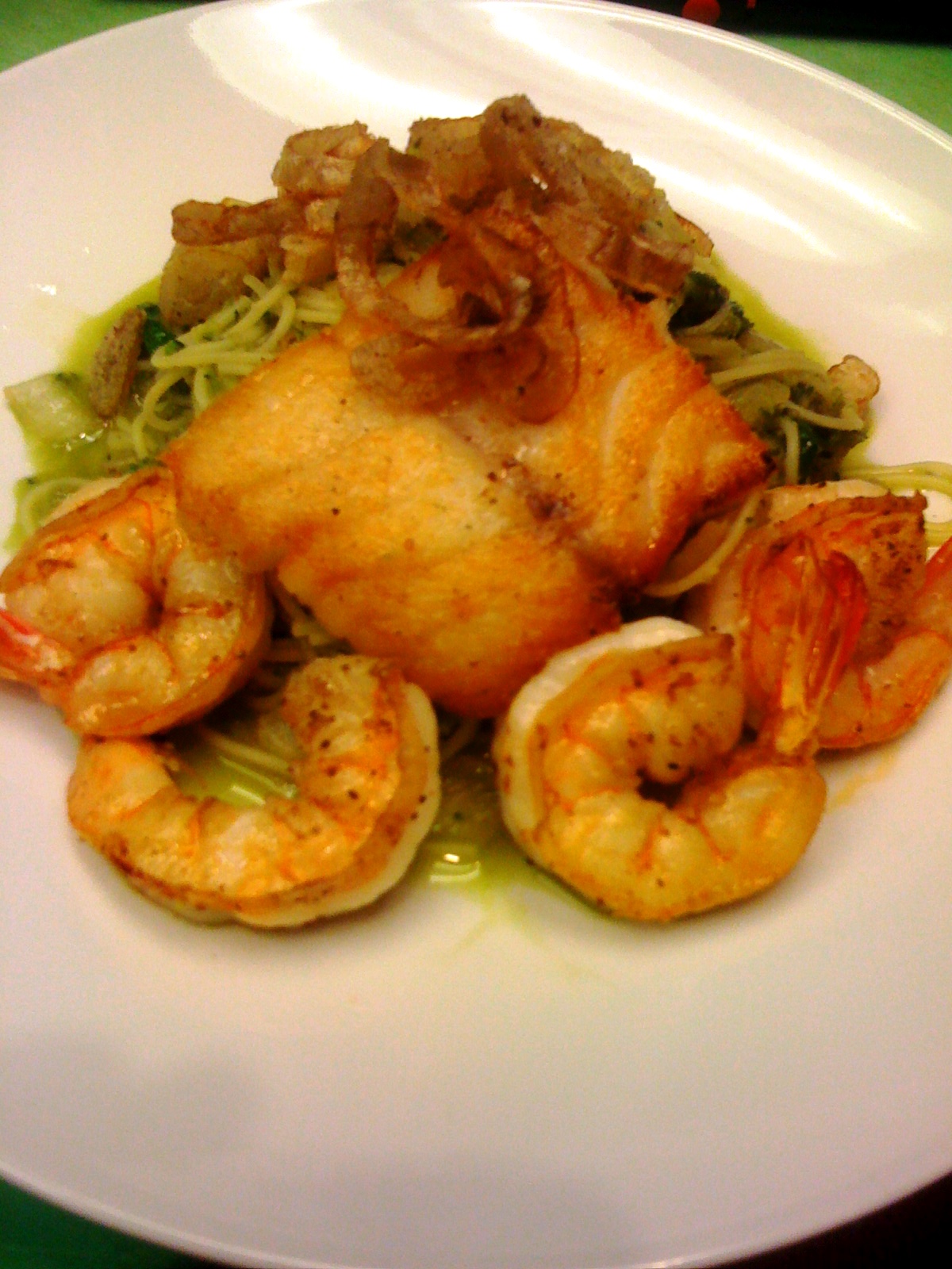 Prawn & Rockfish Pasta Verde the carne diem