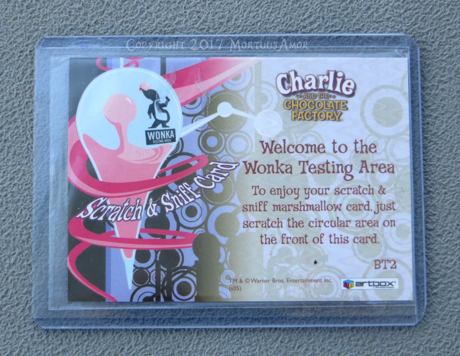 My Tim Burton Collection Scratch and Sniff trading card Marsmallow