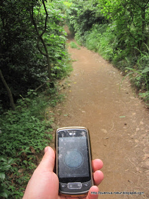 En busca del geocache en el Cerro  Sanmaofeng Mountain