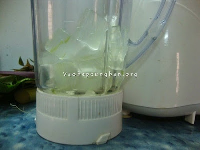 Cách làm nước nha đam đường phèn 2