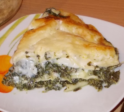 Lasagne cu spanac si branza