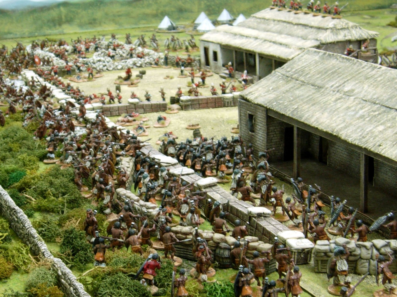 Wargaming with Silver Whistle Rorke's Drift part 3 The Main Attack.