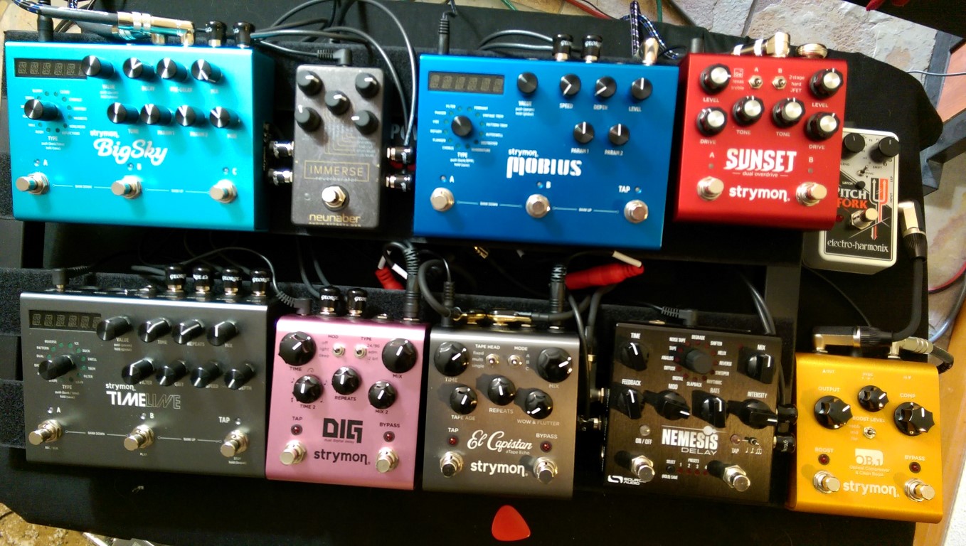 ambient guitar music by whispersinspace Pedal Board Today!