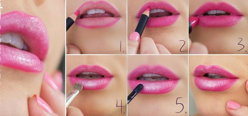 How to do a Perfect Two Toned Sandwiching Colors Lipstick Style - Step ...