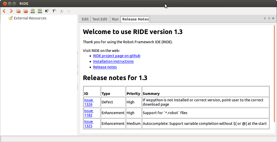 Testing Knols Robot Framework Installation on Ubuntu and Linux