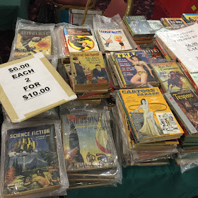 Science fiction digests, paperbacks and dime novels going cheap