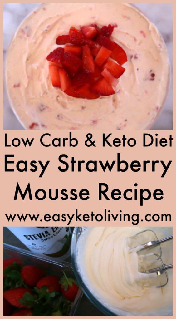 LOW CARB STRAWBERRY MOUSSE RECIPE