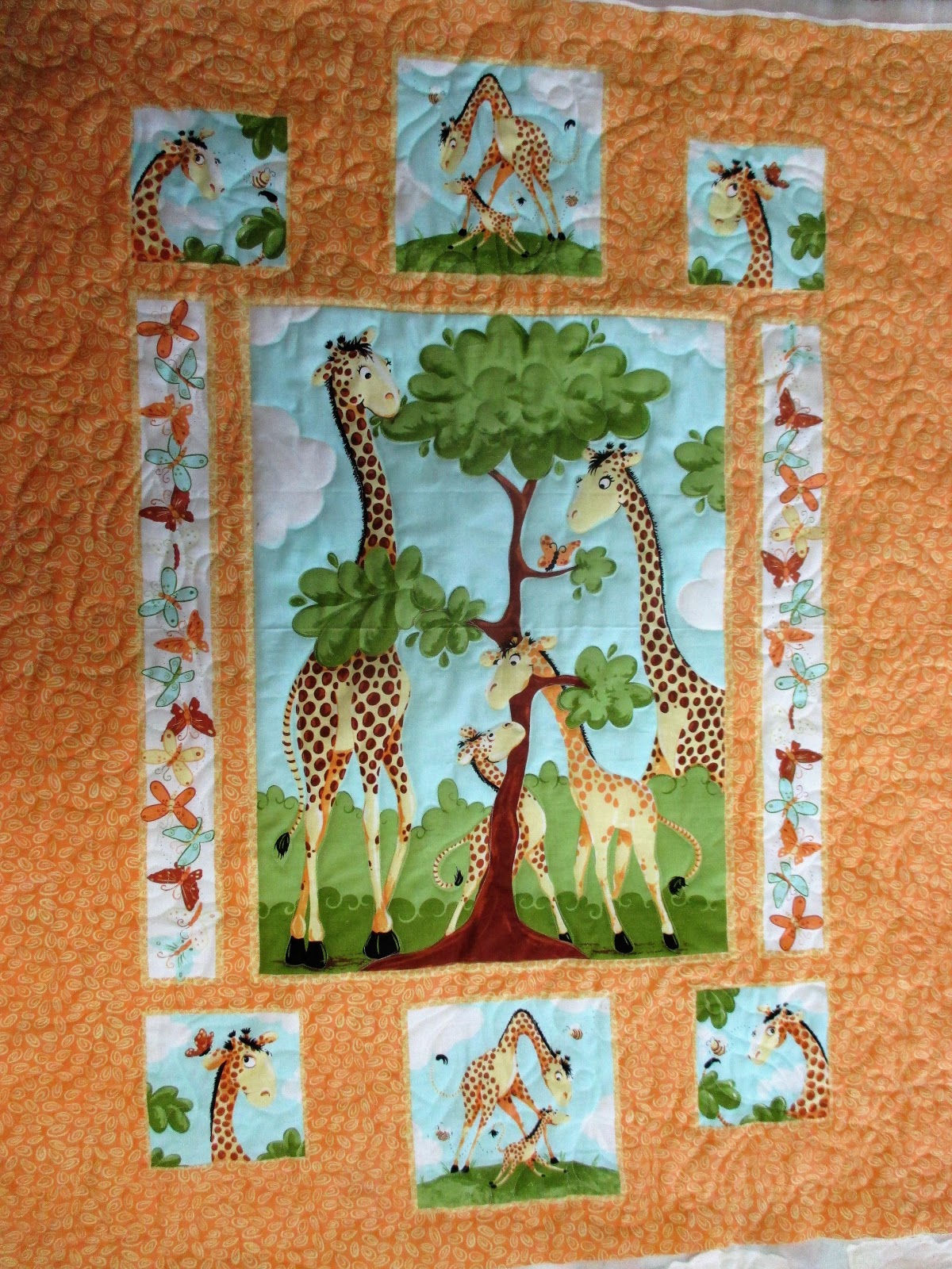 Down To Sew Linda's Baby quilt panels