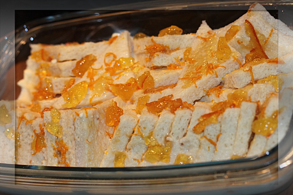 Simply Lecker Orange Marmalade bread and butter Pudding / Brotpudding