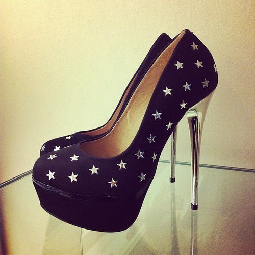 Black high heels shoes: - trends4everyone