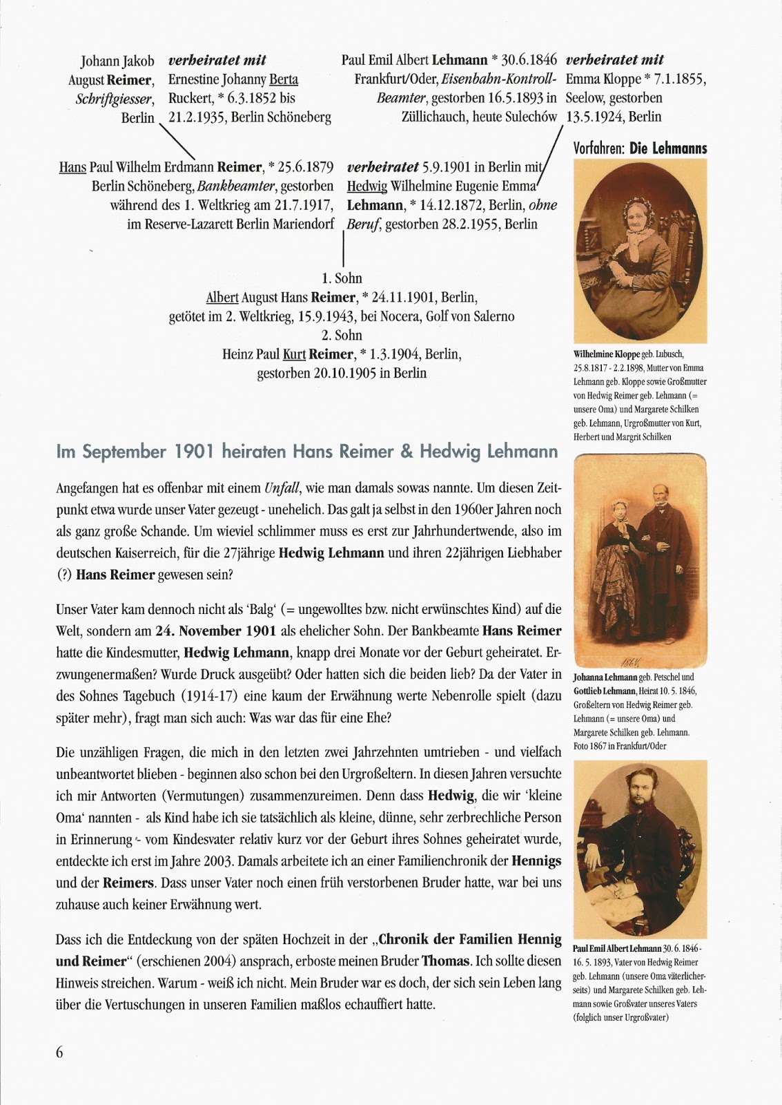 Reimer, eine Berliner Familiengeschichte, 18522016 Hans Reimer